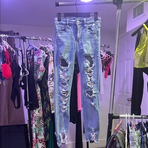 American Eagle Outfitters Blue Skinny Jeans